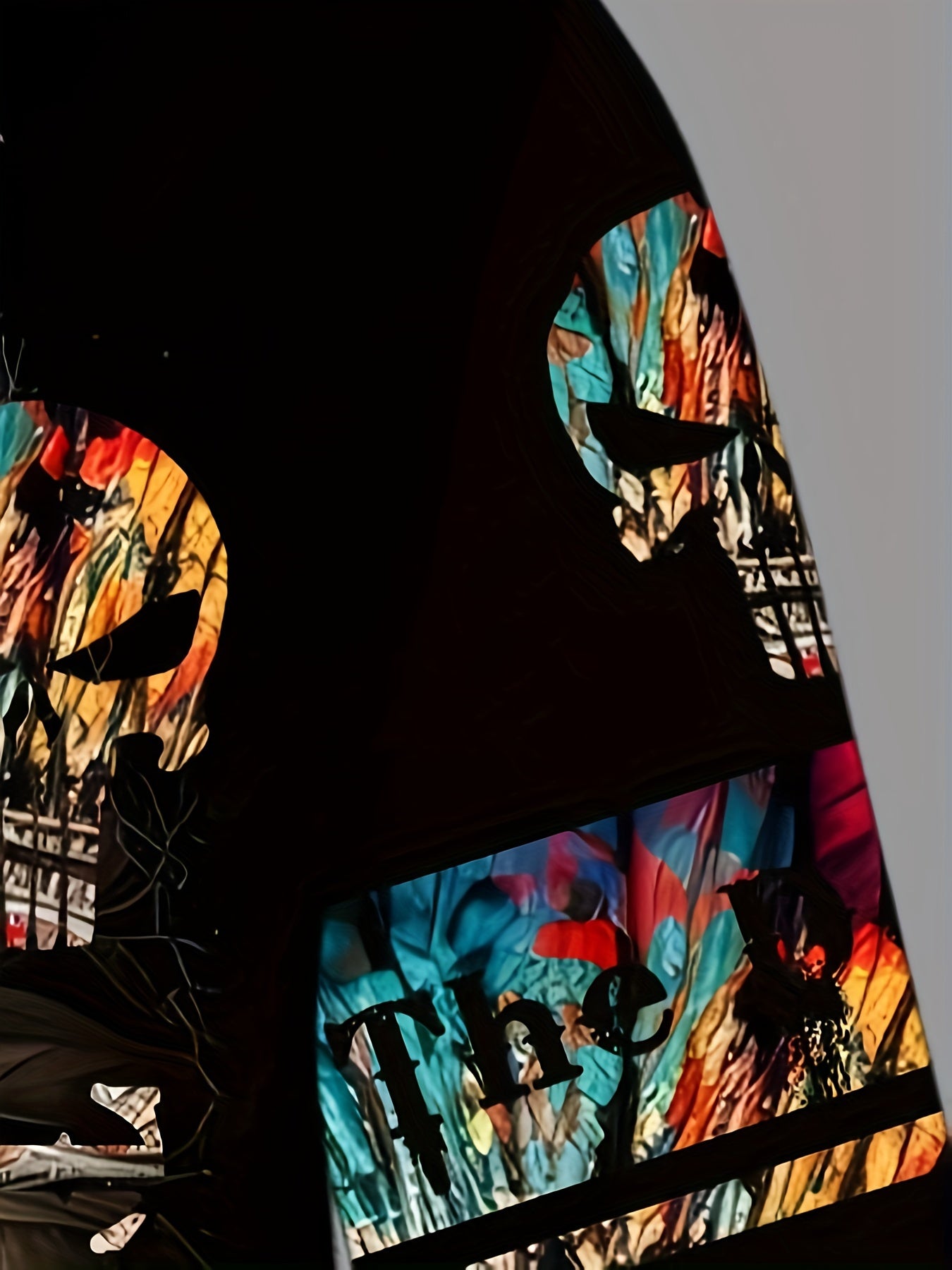 Ethnic Style Skull Print Hoodie Men's Graphic Pullover Autumn Winter