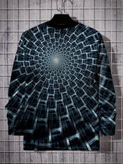Optical Vision Men's Long Sleeve Vintage Novelty T shirt
