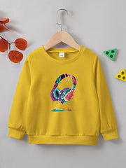 Melting Headphone Boys Pullover Sweatshirt