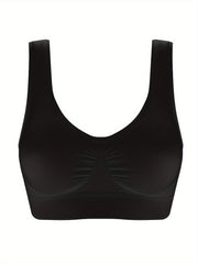 2pcs Wirefree Sports Bra Yoga Crop Top Women's Activewear