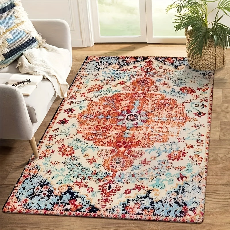 Boho Floor Mat for Living Room Bedroom Decor Non-slip Door Mat Home Decor Xmas
