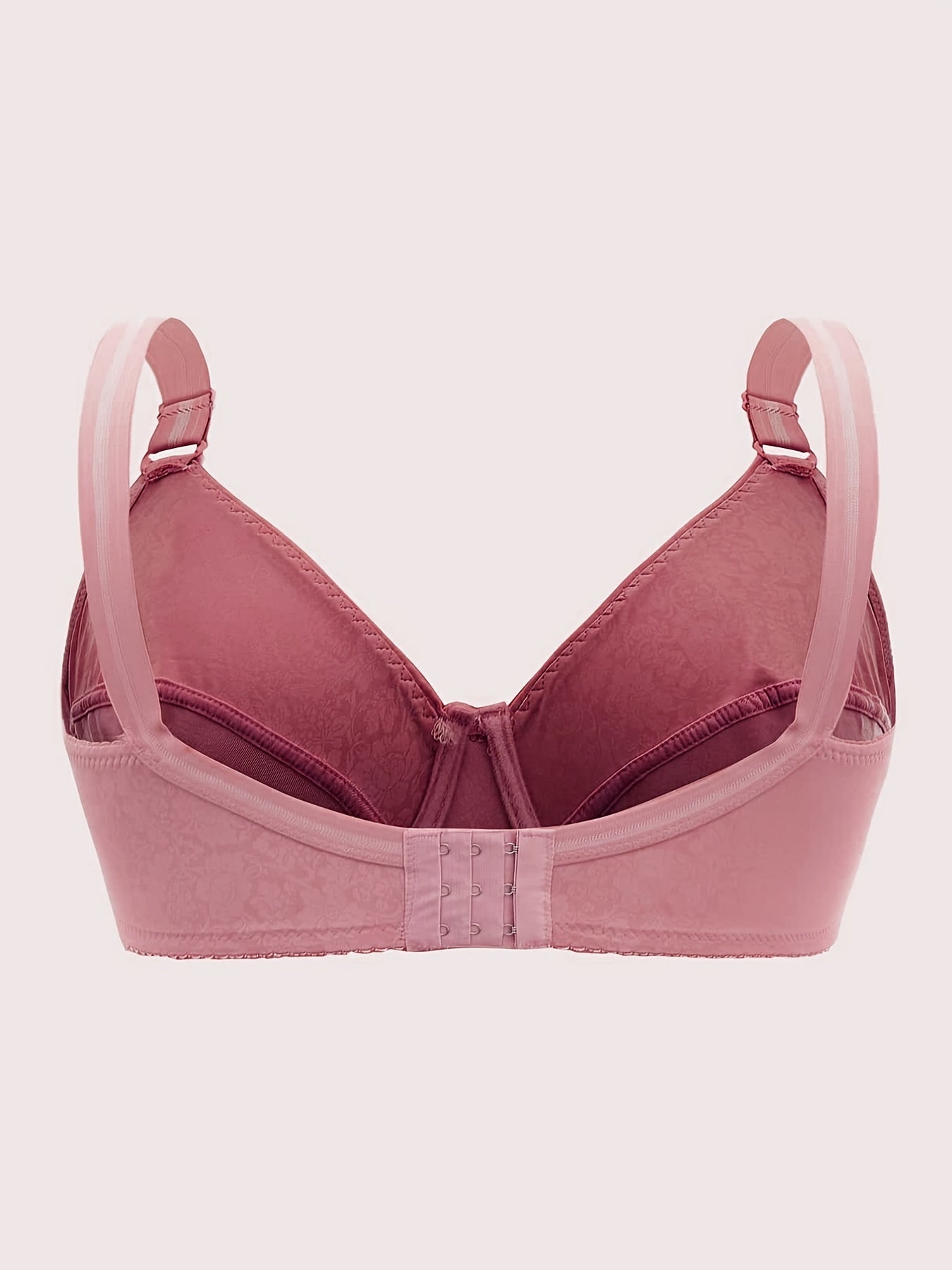 Floral Print Bow Knot Front Bra Plus Sexy Bra