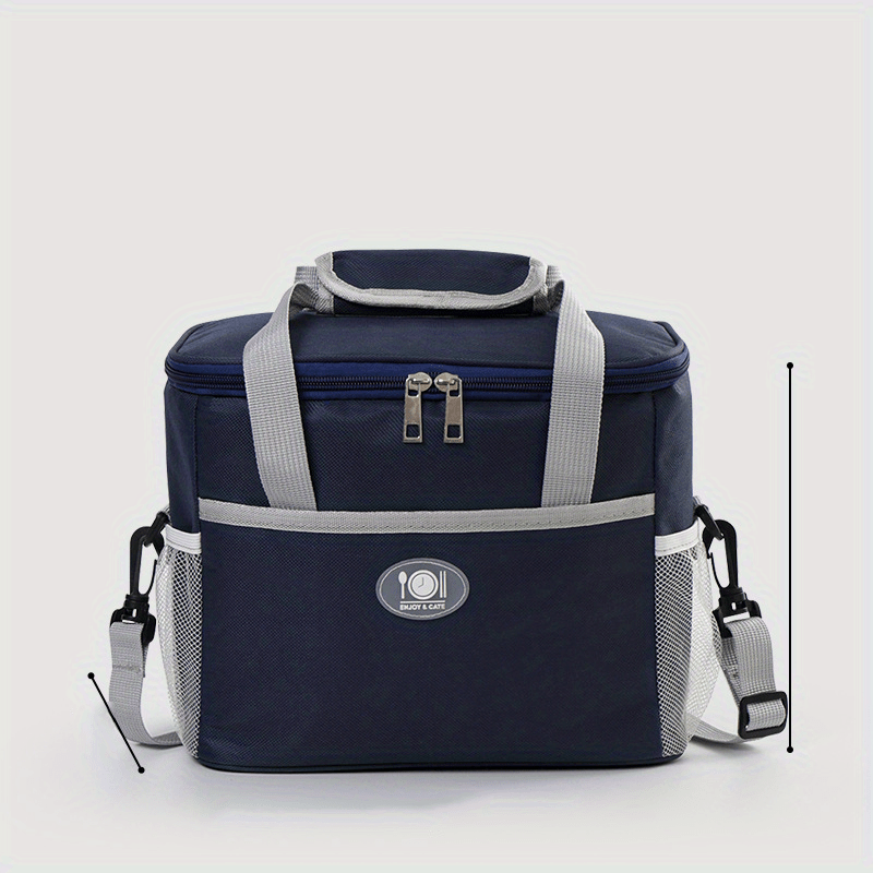 Insulated Lunch Bag with Ice Pack for Outdoor Picnics and Travel