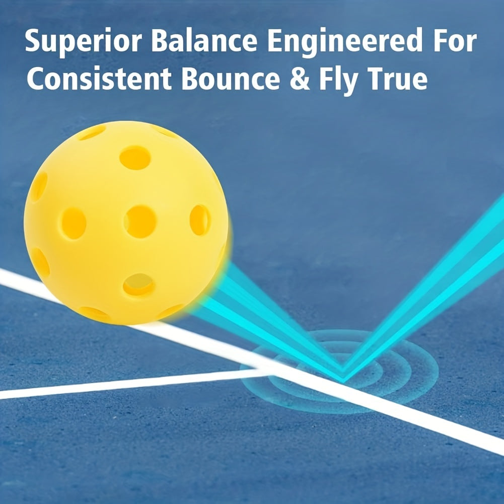 12pcs 72mm Pickleball High Bounce Ball for Outdoor & Indoor Courts