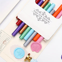 10pcs Retro Sealing Wax Sticks Set for Gift Wrapping Envelope Sealing