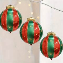 3pcs 27in Christmas Hanging Ball Aluminum Film Balloon