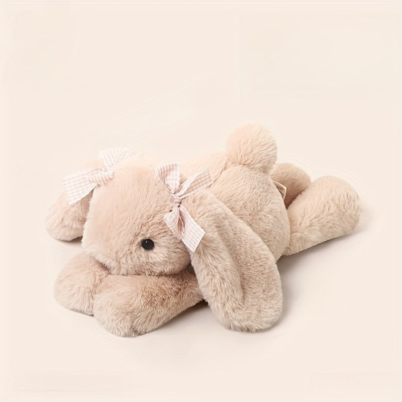 Cute Bunny Rabbit Doll with Expressive Eyes & Pink Ears