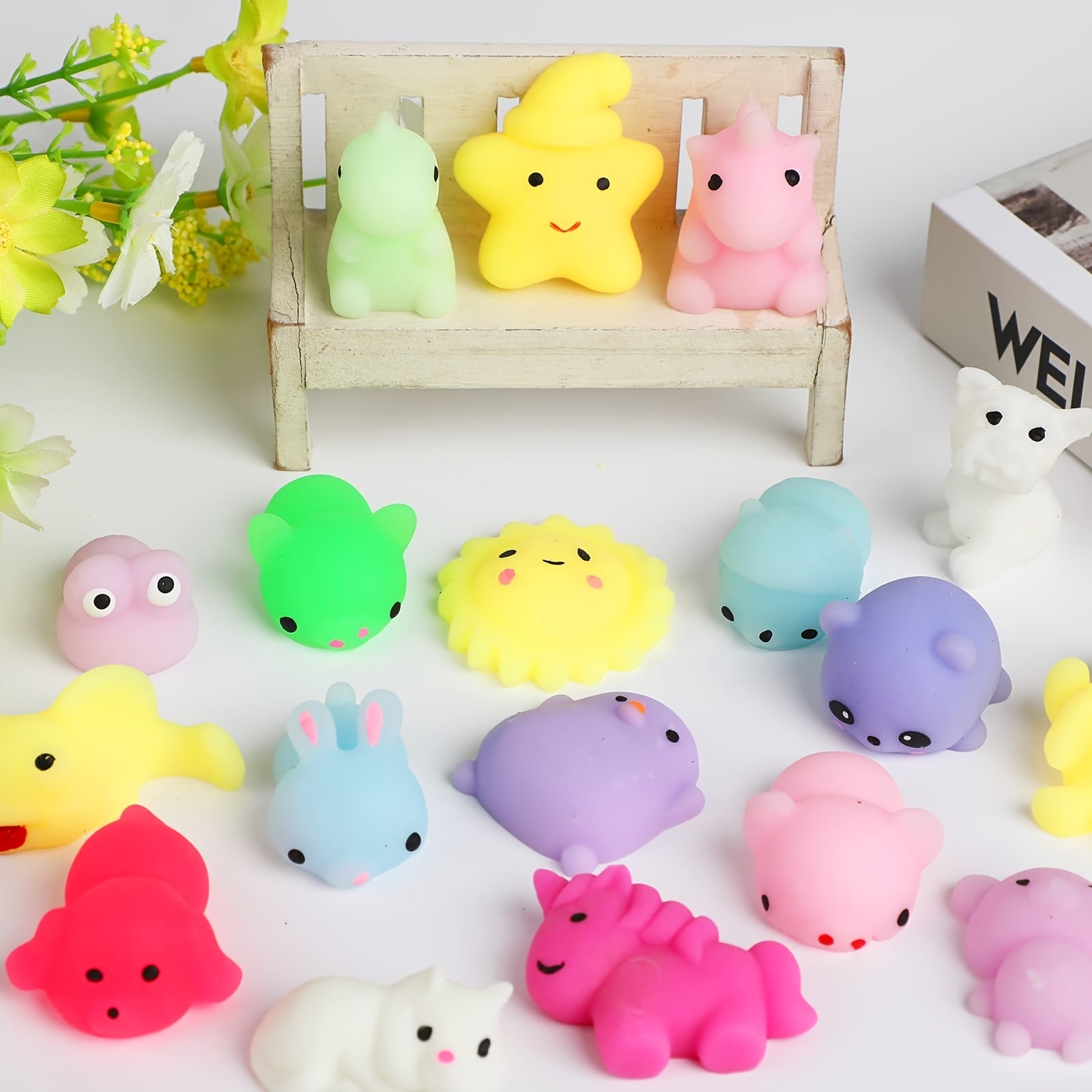 40pcs Animal Squeeze Toys - Class Prizes Party Favors for Birthdays