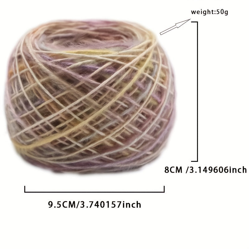 50g Camouflage Cotton Woolen Yarn for DIY Hand Woven Clothing Scarf