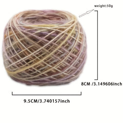 50g Camouflage Cotton Woolen Yarn for DIY Hand Woven Clothing Scarf