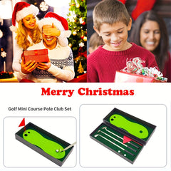Golf Mini Desktop Pen Gift Set with Putter Game