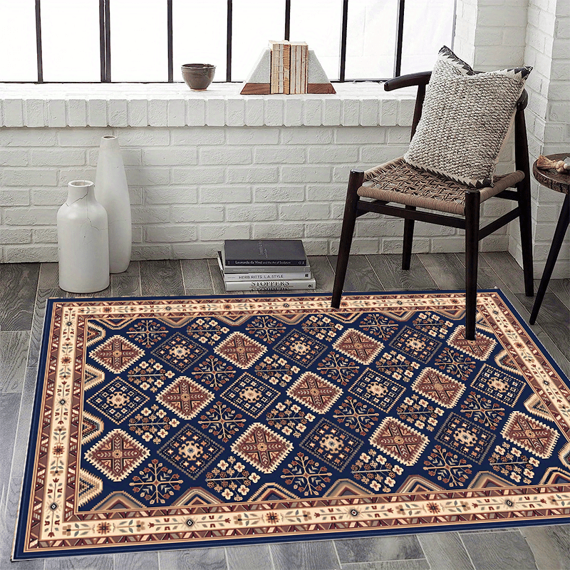 Bohemian Dark Classic Pattern Large Area Carpet Living Room Bedroom