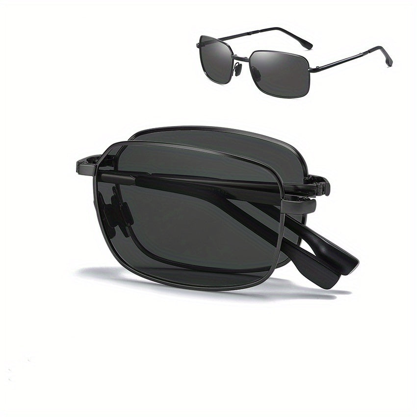 Men's Polarized Square Sunglasses for Holiday Party