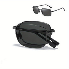 Men's Polarized Square Sunglasses for Holiday Party