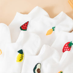 10 Pairs Fruit Ankle Socks Set For Women