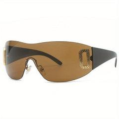 Y2K Gradient Rimless Sunglasses UV400