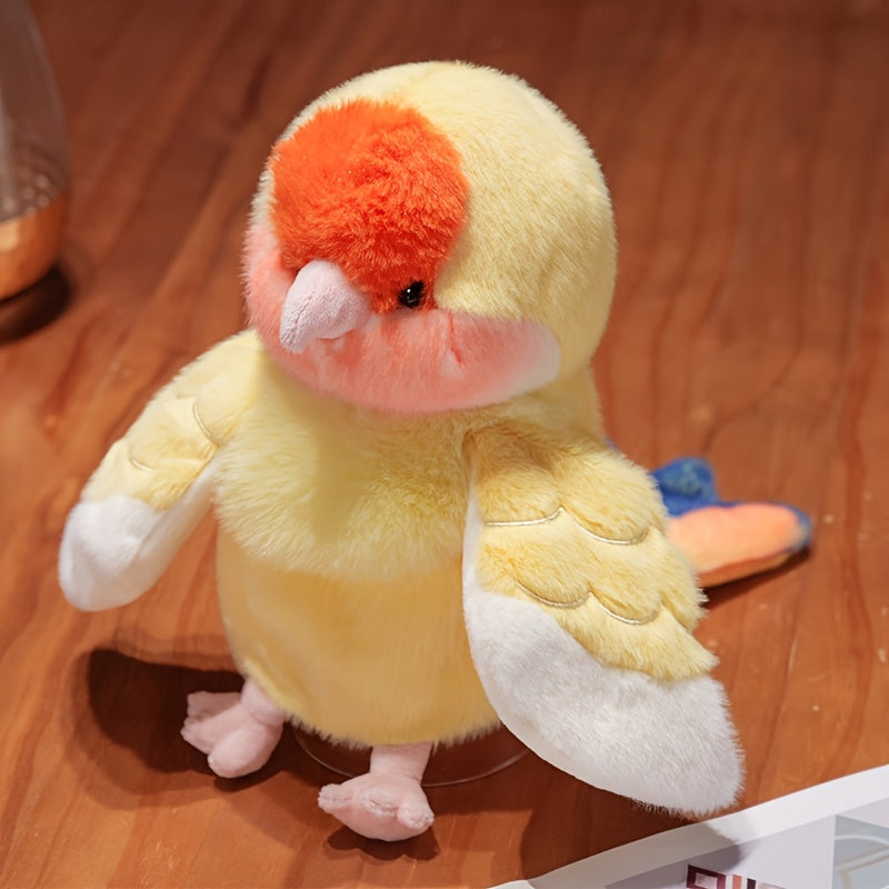 1pc Colorful Parrot Finger Doll & Plush Toy Book Characters Holiday Birthday