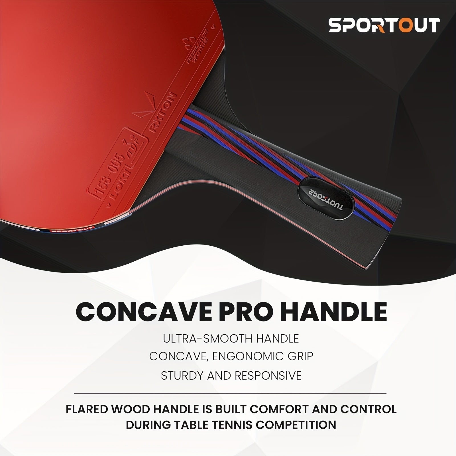 Professional Table Tennis Racket with Bag