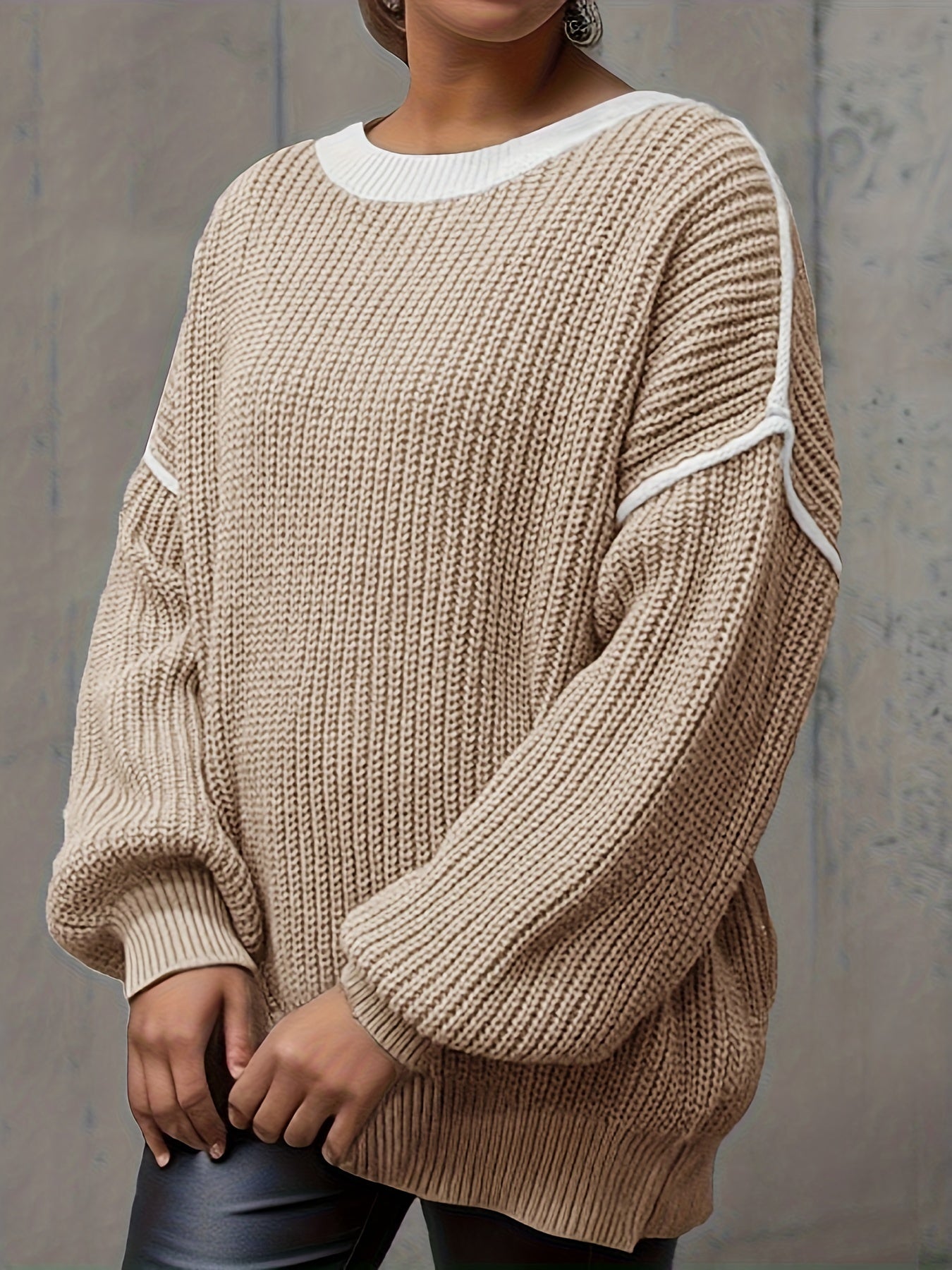 Colorblock Round Neck Jumper