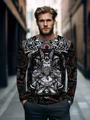 3D Print Men's Long Sleeve Novelty T Shirt for Autumn