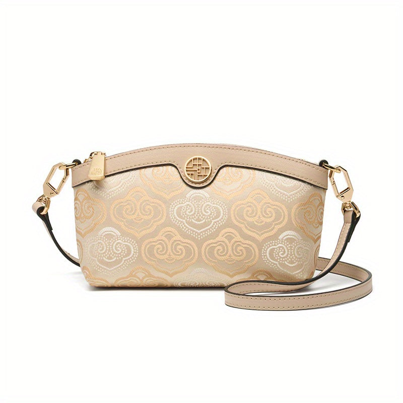 ZOOLER Small Cloud Embroidery Handbag Zipper Adjust. Strap