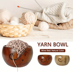 Wooden Yarn Bowl DIY Yarn Storage Container