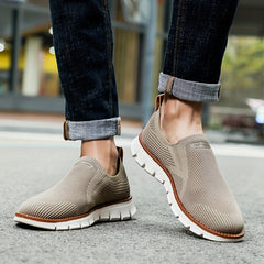 Men's Knitted Breathable Skate Shoes Non Slip Casual Footwear