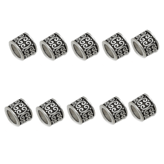 10PC Vintage Round Dreadlock Separator Beads DIY Jewelry Accessories