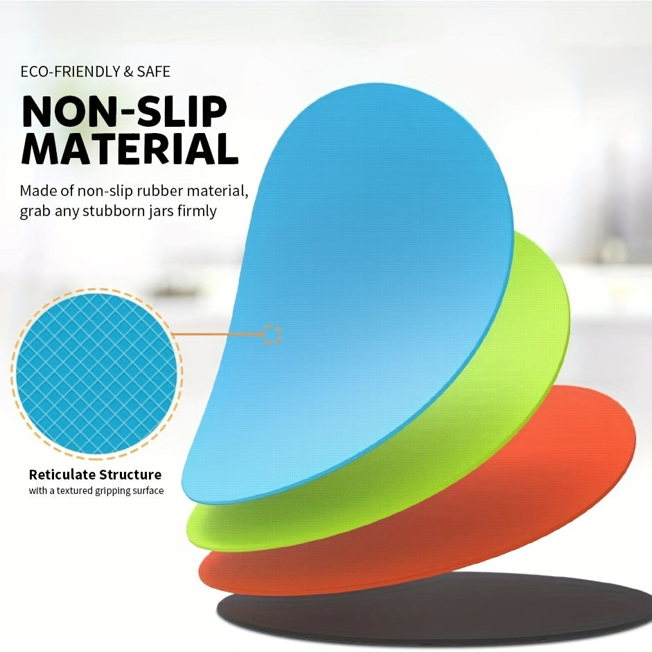 Anti Slip Silicone Can Opener Pad Multicoloured Rubber Jar Opener Gripper Pad