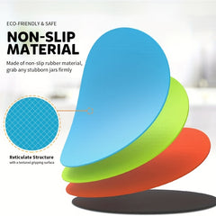 Anti Slip Silicone Can Opener Pad Multicoloured Rubber Jar Opener Gripper Pad