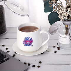 50pcs Colorful Tea Cup Stickers Waterproof Vinyl Travel Stickers Pack