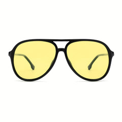 Men's Classic Retro Large Frame Pilot Sunglasses UV Resistant