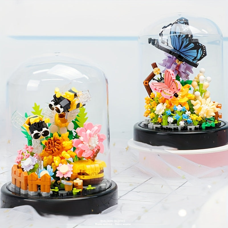 Animal Series Mini Bonsai Building Blocks Desktop Ornament Toy