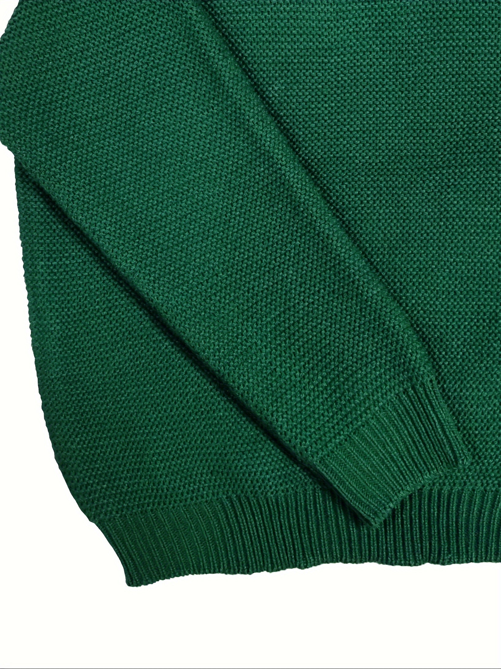 Casual Turtleneck Sweater Long Sleeve Solid Knit