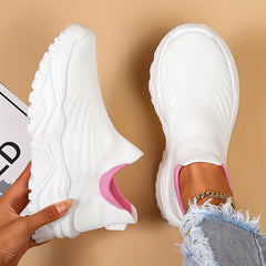Woven Textured Running Shoes for Women