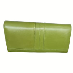RFID Blocking Leather Women's Wallet with Zip Pocket