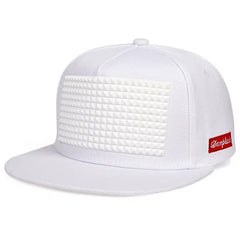 Offset Print Casual Flat Brim Hat For Men