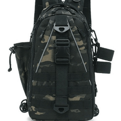 Fishing Backpack with Rod Holder Tackle Box Bag