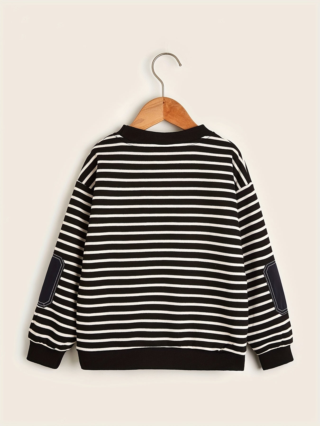 Striped Long Sleeve Top for Boys Size S-XXL