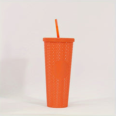 710ml Plastic Straw Water Cup Leakproof Bottle for Outdoor Camping