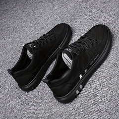 Men's Lace Up Canvas Sneakers Casual Outdoor Walking Shoes