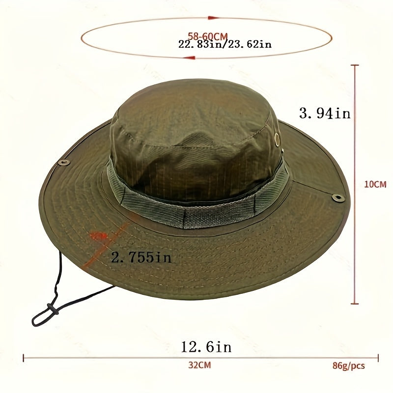 Waterproof Bucket Hat Outdoor Fishing Hiking Quick Dry Breathable Sunshade Hat