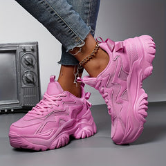 Women's Breathable Sports Shoes with Thick Soles