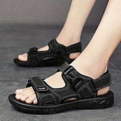 Men's Adjustable Hook & Loop Strap Sandals