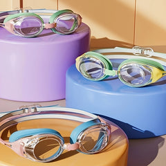 Kids Swimming Goggles Set Waterproof with Nose Clip Earplugs