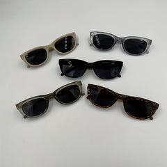 Y2K Square Jelly Sunglasses Metal Planet Decor UV400