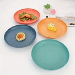 4pcs Outdoor Camping Plates Durable Anti-fall Household Dinner Plate