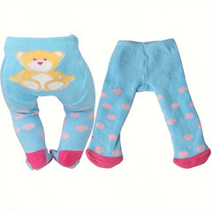 Newborn Doll Clothing Set: Leggings with Socks for 17-18 Inch Dolls