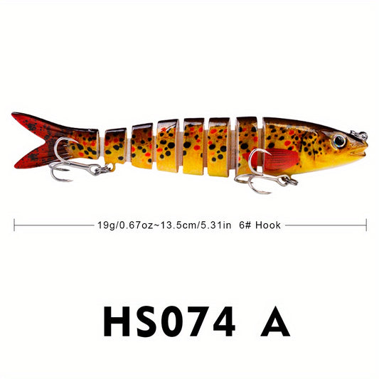 Proberos 8 Segment Swimbait 13 19g Fishing Lure - Assorted Colors