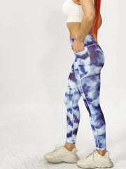 Dye Sport Yoga Pants High Stretch with Pocket Slimming Legging